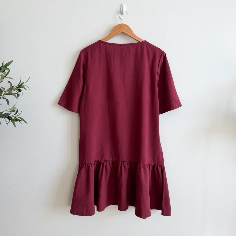 EMMA KNUDSEN • Lauren Dress in Cabernet Red - Picture 6 of 11